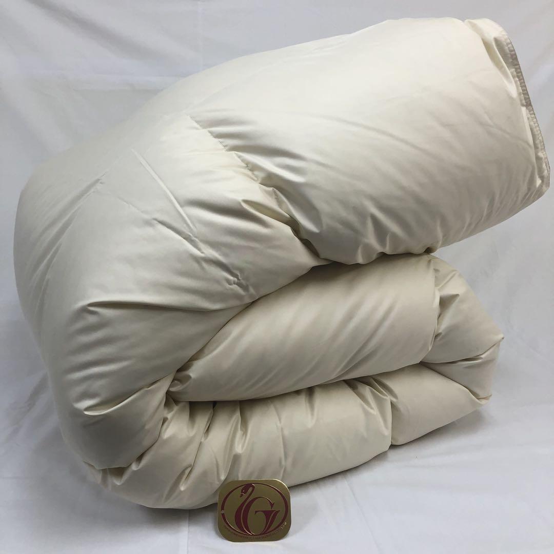 羽毛布団 ダブル ニューゴールド きなり 日本製 190×210cm 特別価格