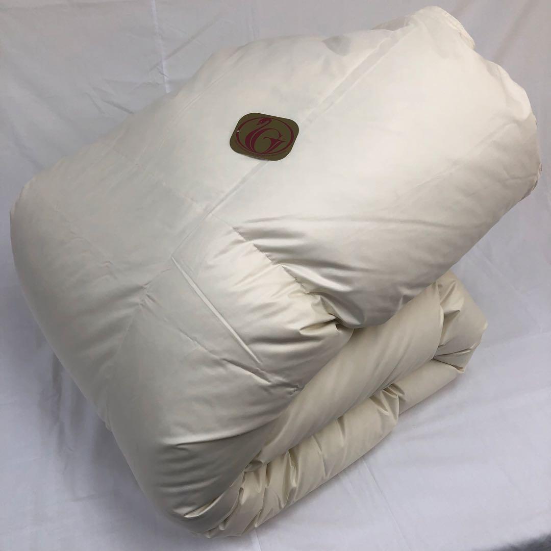 羽毛布団 ダブル ニューゴールド きなり 日本製 190×210cm 特別価格