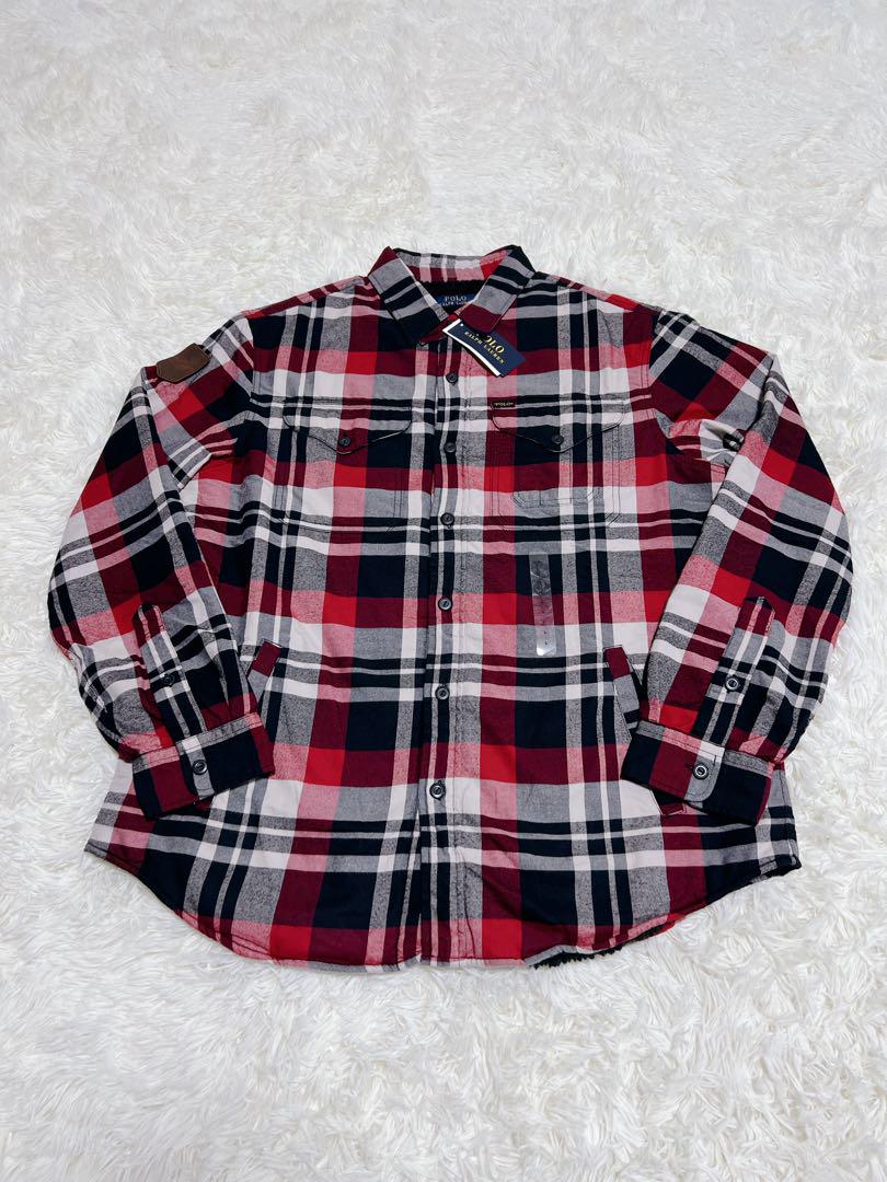 POLO RALPH LAUREN シャツジャケット　ボア　L 新品未使用