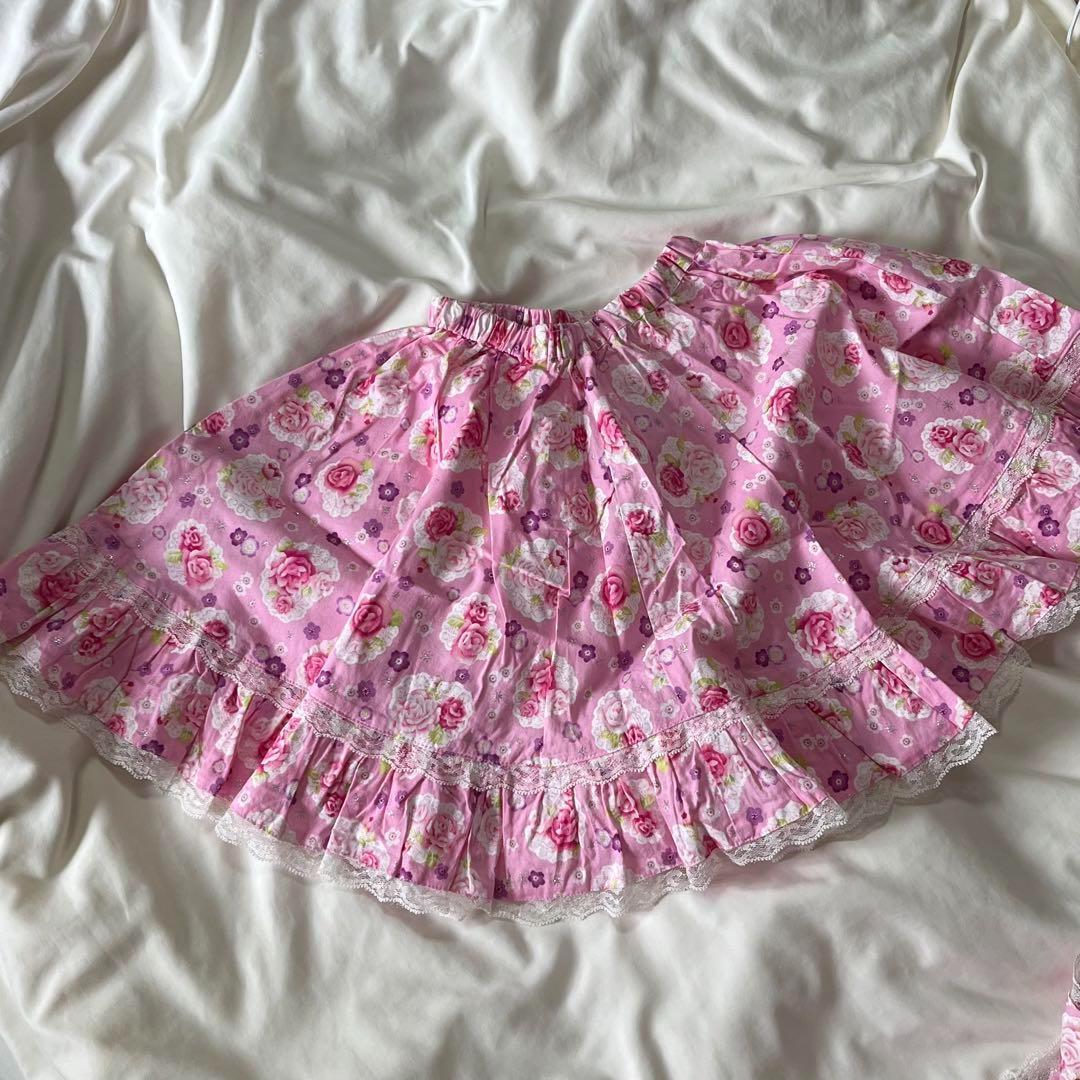 花柄フリルスカート 130サイズ