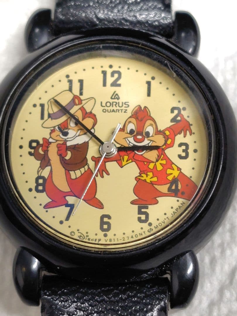 LORUS DISNEY レスキューレンジャー チップとデール 腕時計やや傷や汚れあり