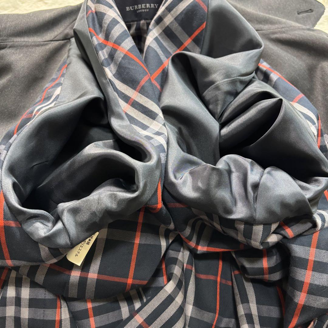 BURBERRY LONDON ステンカラーコート 裏地チェック柄