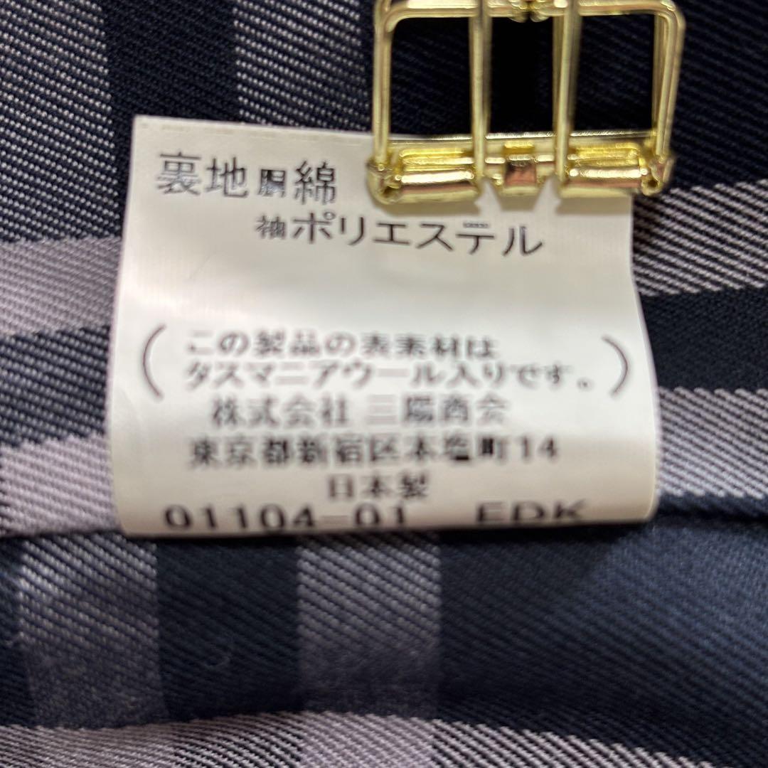 BURBERRY LONDON ステンカラーコート 裏地チェック柄
