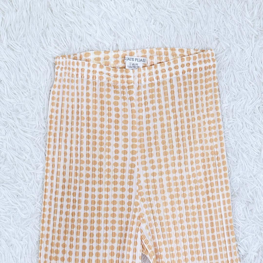 ★美品 プリーツプリーズ　イッセイミヤケ　日本製　パンツ　チェック柄 Mサイズ
