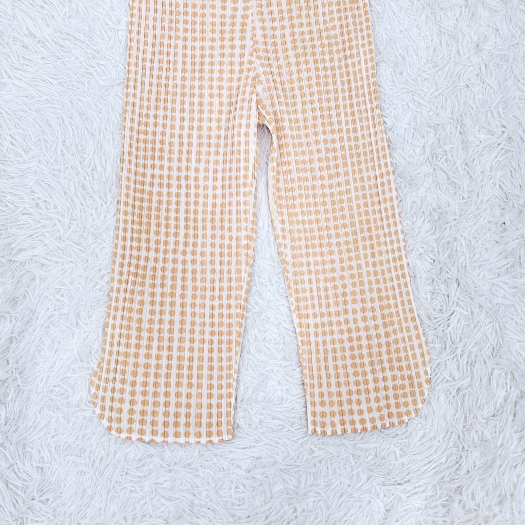 ★美品 プリーツプリーズ　イッセイミヤケ　日本製　パンツ　チェック柄 Mサイズ