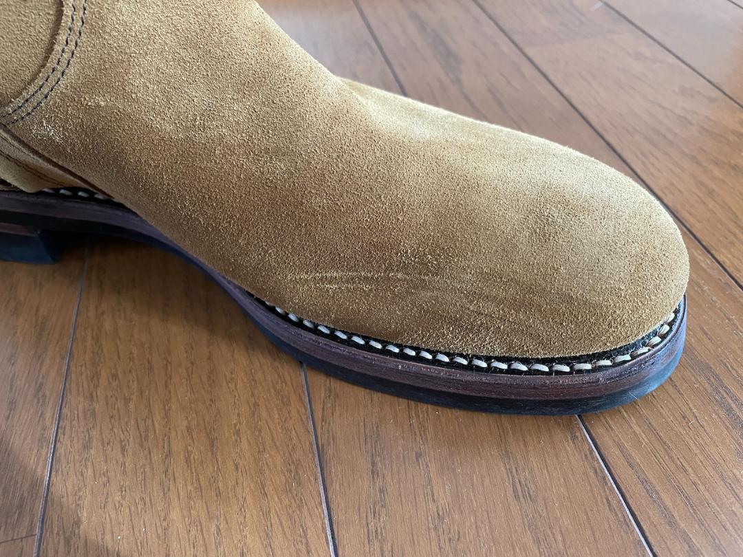 靴 RUDE GALLERY HIGH SIDE ZIP BOOTS CAMEL
