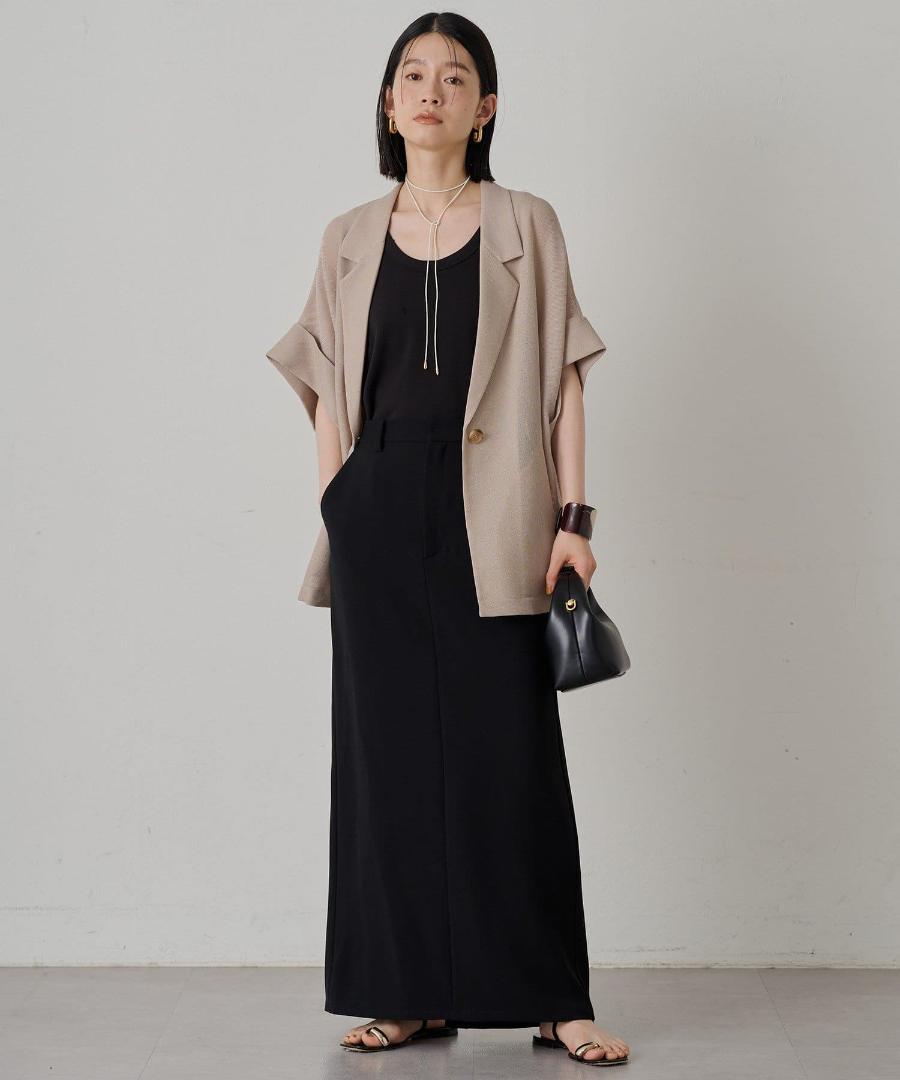 新品 完売色 LOUNGEDRESS メッシュハーフスリーブジャケット