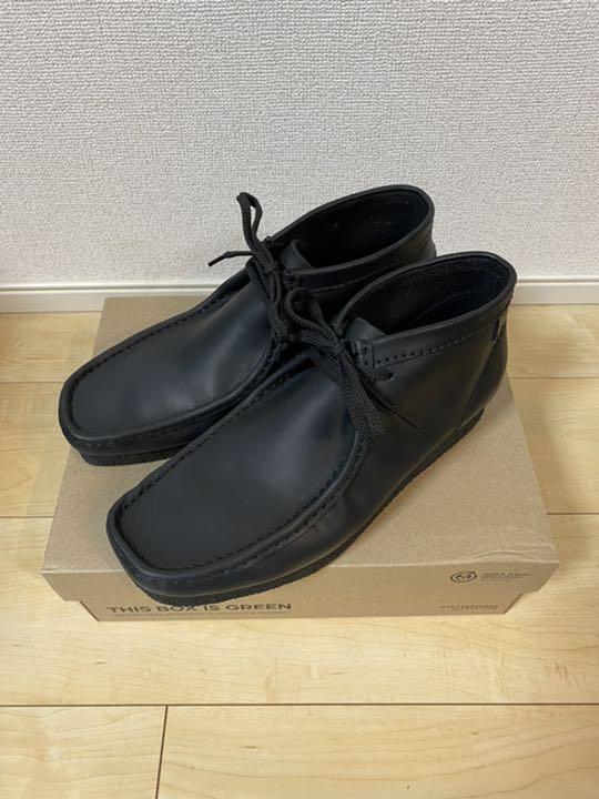 クラークス ワラビー 黒 26cm