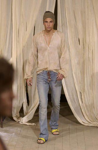 D&G DOLCE&GABBANA 2002s/s シースルー シャツ