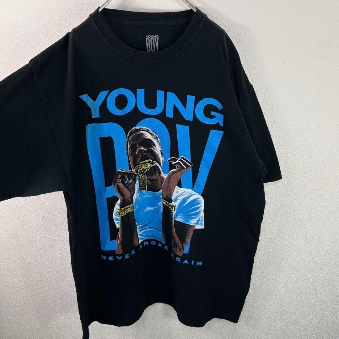 USA古着 young boy Tシャツ ラッパー ヒップホップ hiphop
