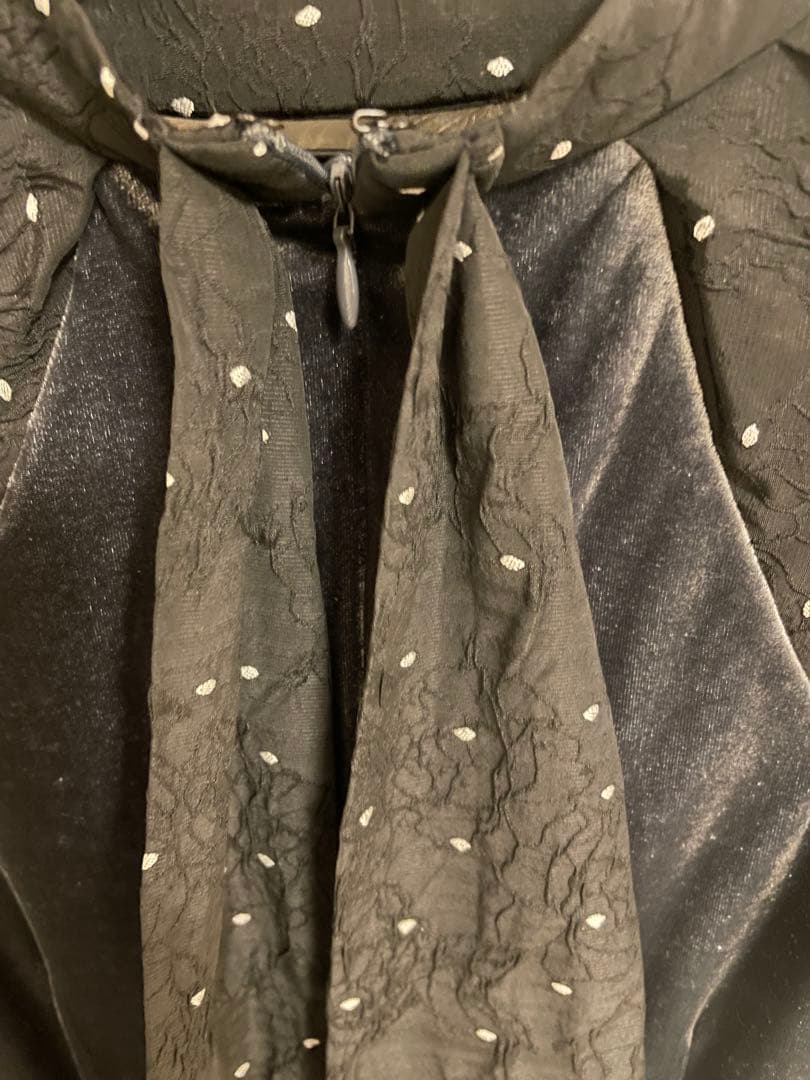 ANDRESD ドレープベロアドレス / drape velour dress