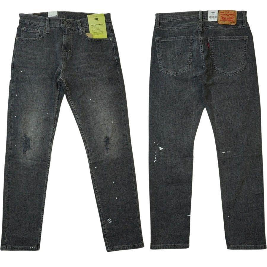 W34xL30リーバイスlevi's512スリムスキニーデニムパンツブラック新品