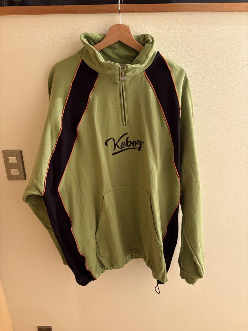 ケボズハーフジップ KEBOZ トレーナー スウェット BB LOGO HALF ZIP SWEAT PULLOVER