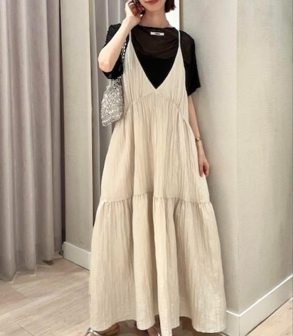 ディープネックキャミワンピース Omekashi Loungedress