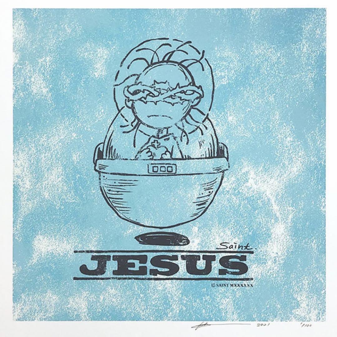 独創的 JESUS POD 細川雄太 セントマイケル 版画 シルクスクリーン