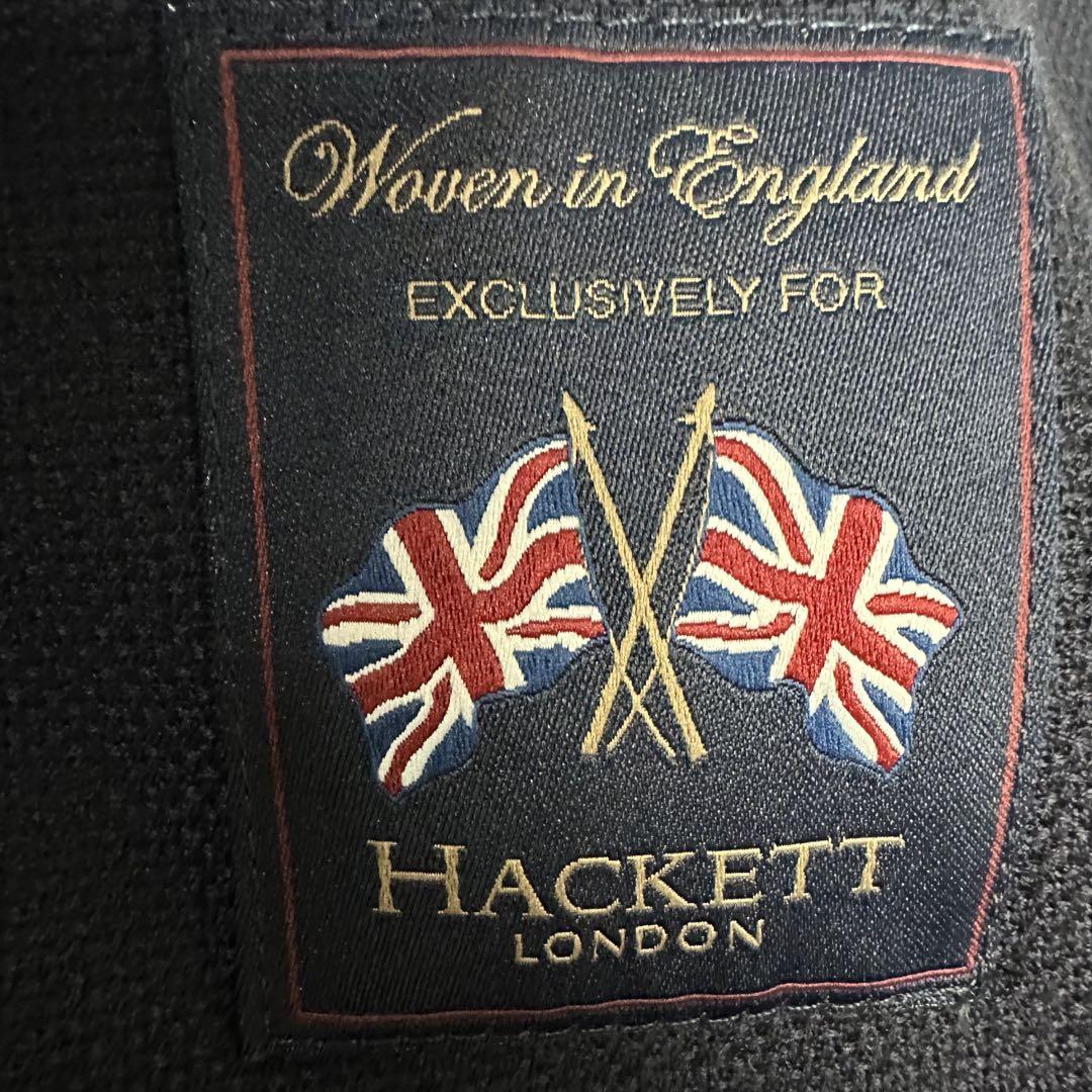 美品 HACKETT LONDON ウール100％ ジャケット ネイビー 44