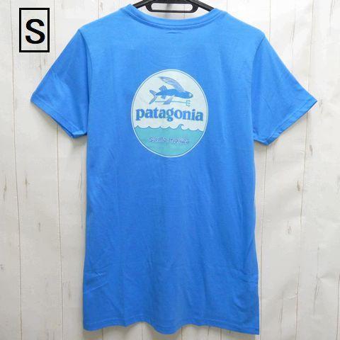 パタゴニア　サンタモニカ　Tシャツ patagonia パタゴニア サンタモニカ限定 半袖Tシャツ S ブルー