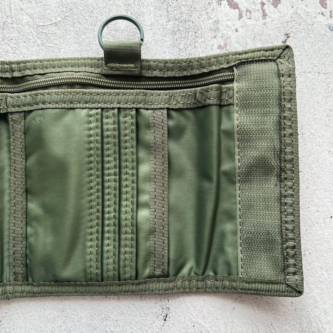 ✮美品✮ PORTER ポーター　タンカー 二つ折り財布　カーキ