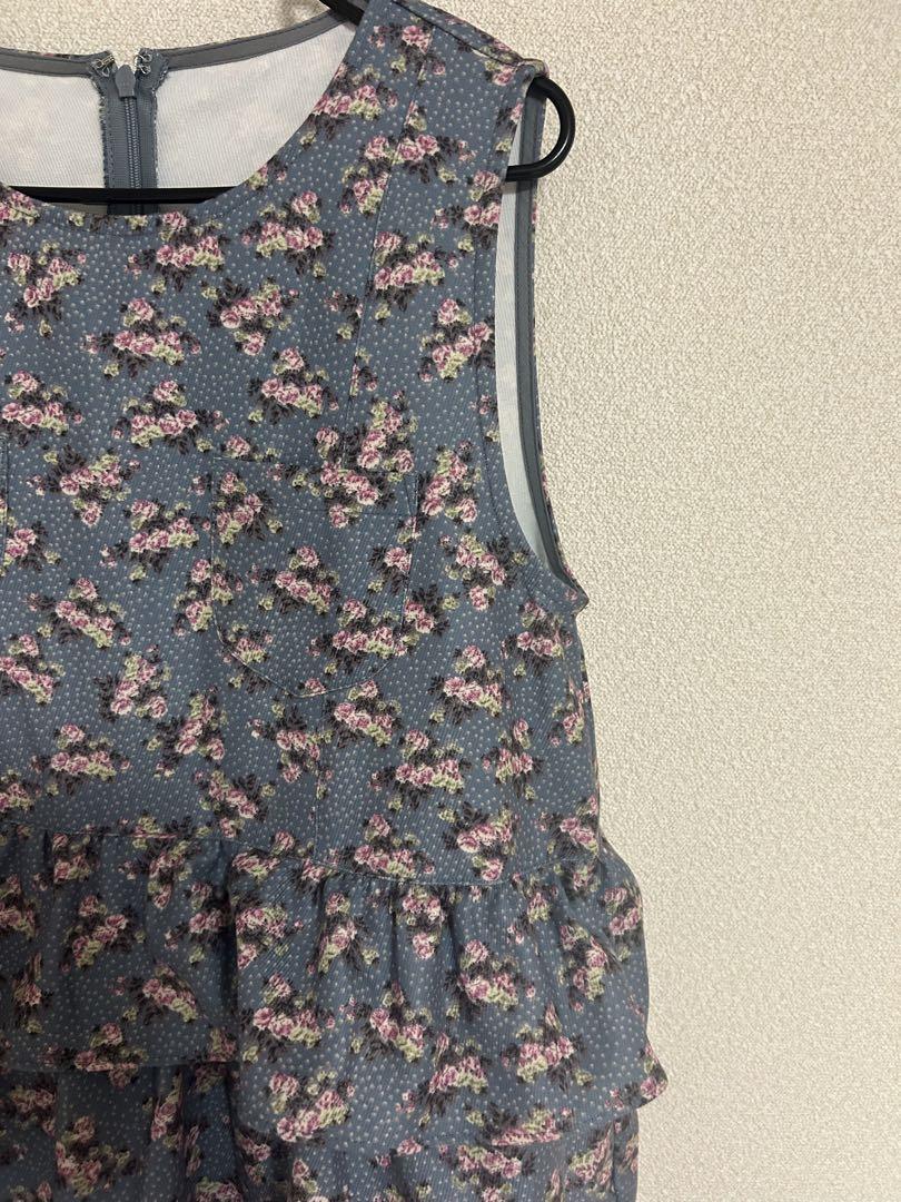 メリージェニー floral dot ティアードジャンスカ