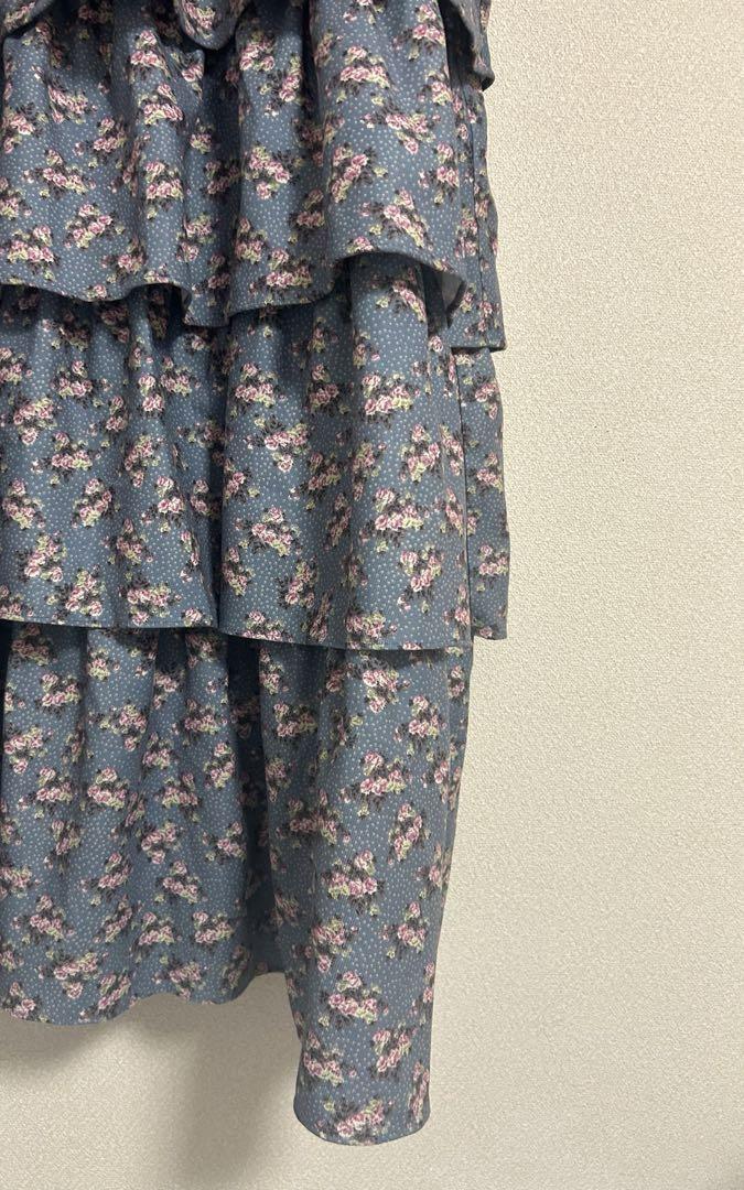 メリージェニー floral dot ティアードジャンスカ