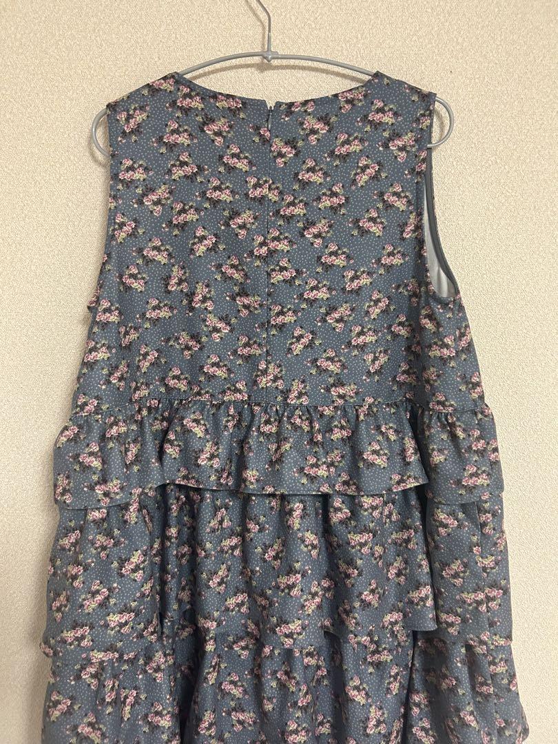 メリージェニー floral dot ティアードジャンスカ