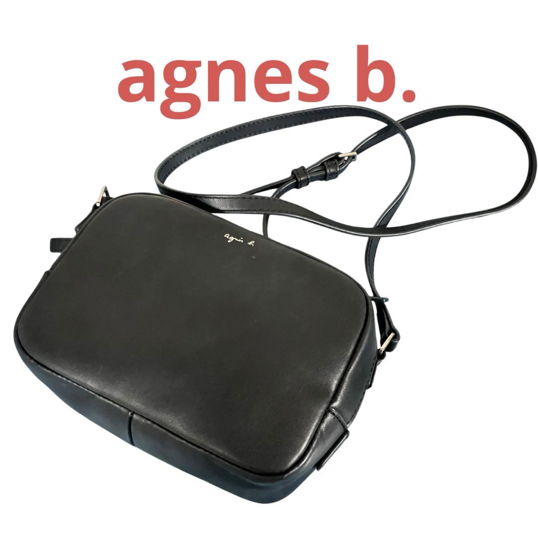 agnes b. ショルダーバッグ カメラバッグ GS22-03 牛革