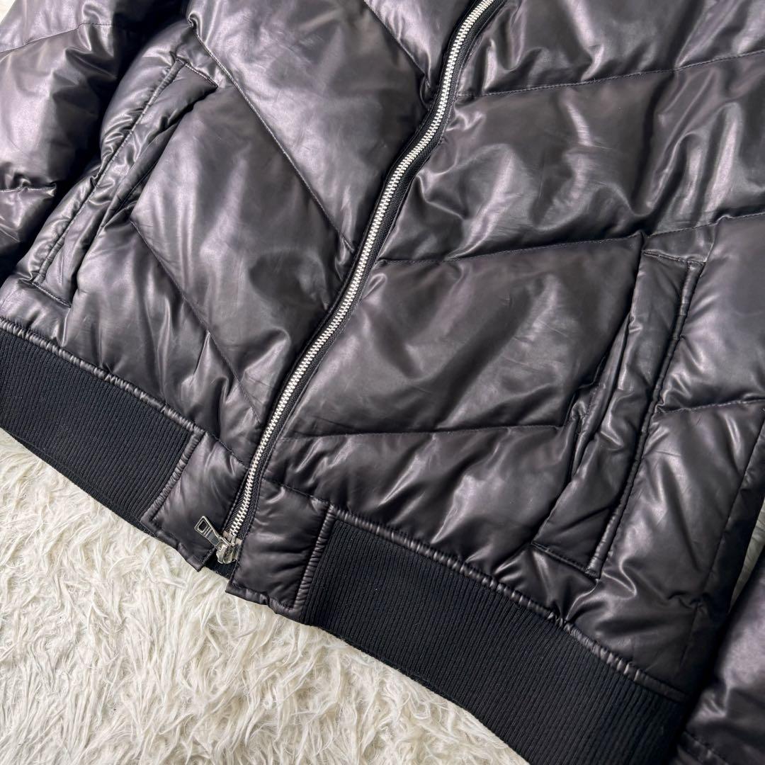 BURBERRY BLACK LABEL ダウンジャケット ラビットファー L BURBERRY BLACK LABEL ダウンジャケット ラビットファー L