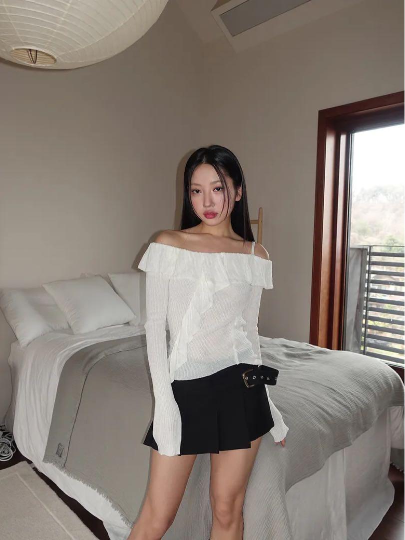 【 ASURA 】 dazzling frill knit