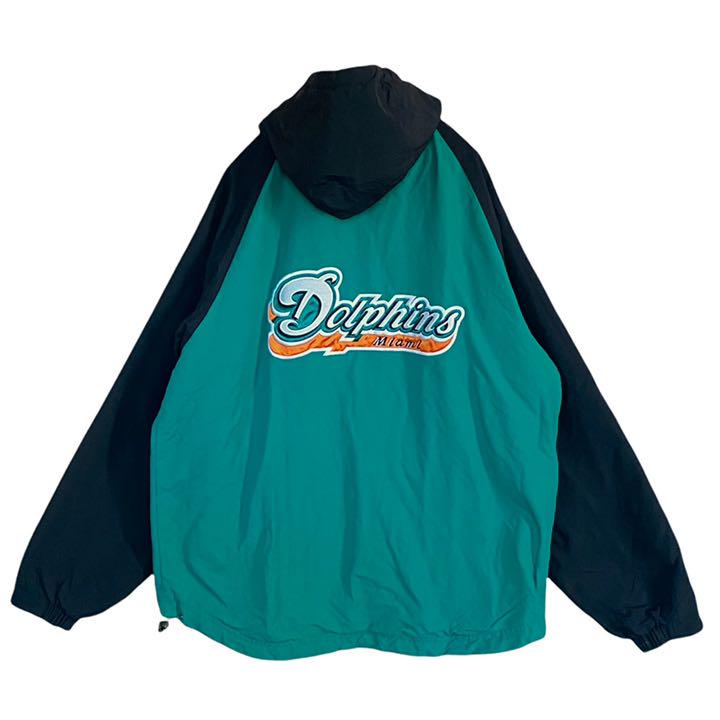 2022セール L-XL ナイロンJKT マイアミドルフィンズ 2WAY NFL Reebok - ナイロンジャケット 2022セール L-XL ナイロンJKT マイアミドルフィンズ 2WAY NFL Reebok - ナイロンジャケット