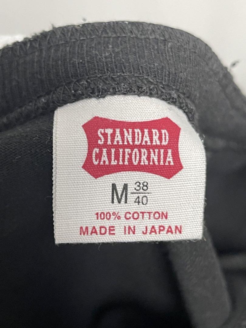 STANDARD CALIFORNIA ヘンリーネック ロンT 黒 M ロゴ