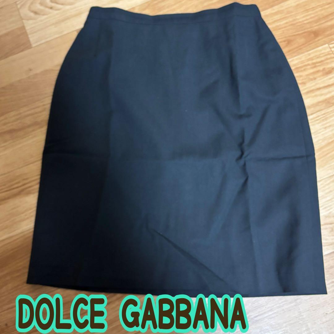 DOLCE GABBANA ブラック タイトスカート 42サイズ