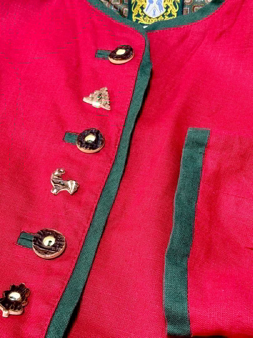 vintageヴィンテージチロルジャケットTyrolリネンレトロドイツ製海外古着