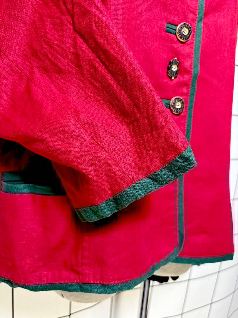 vintageヴィンテージチロルジャケットTyrolリネンレトロドイツ製海外古着