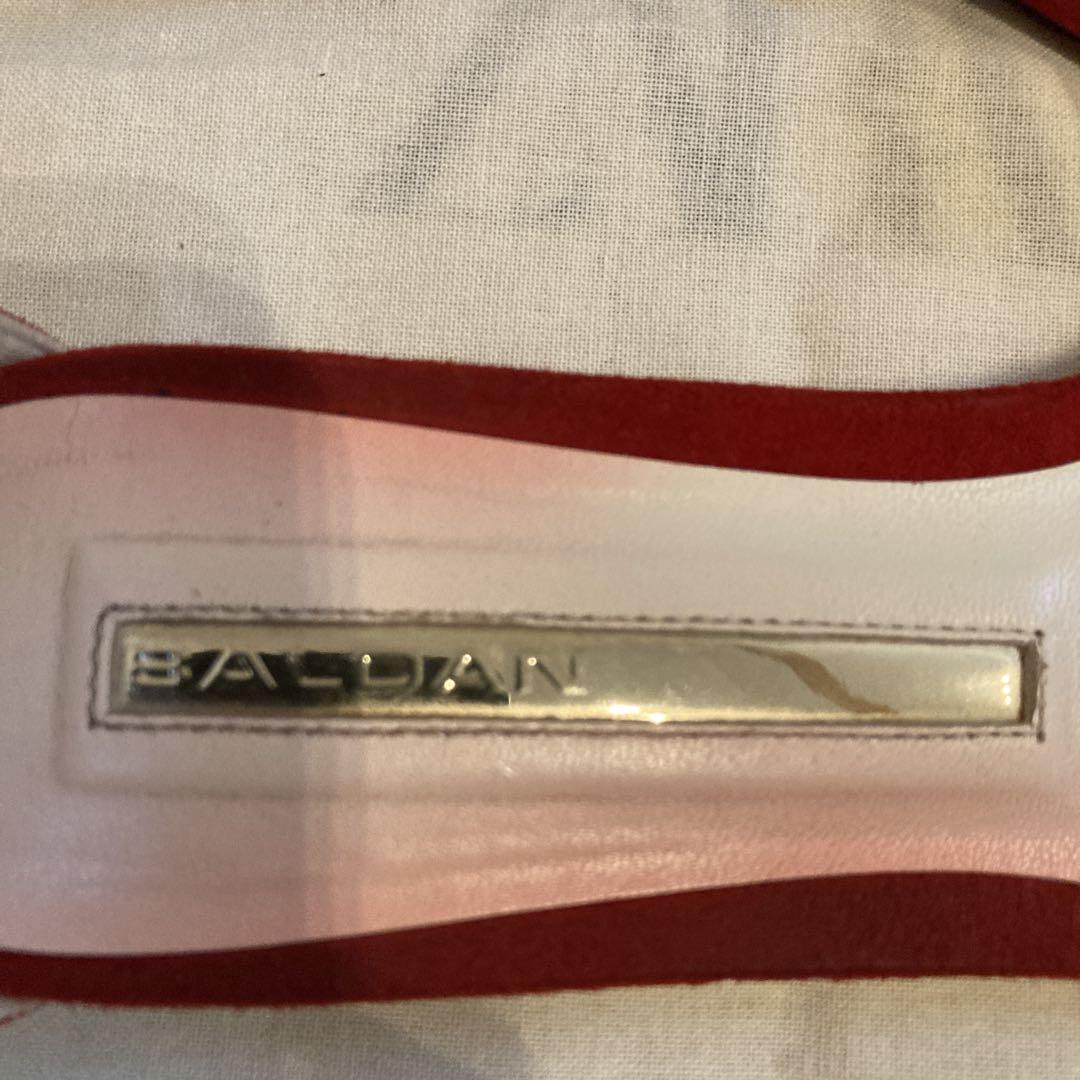 BALDANバルダン スエードフラットサンダル◆36レッド BALDANバルダン スエードフラットサンダル◇36レッド - メルカリ