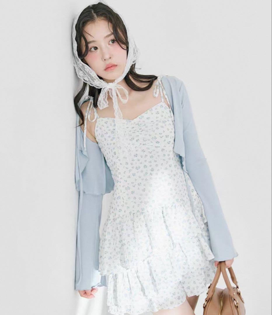 OLIVE des OLIVE フリルキャミワンピースとボレロのセット