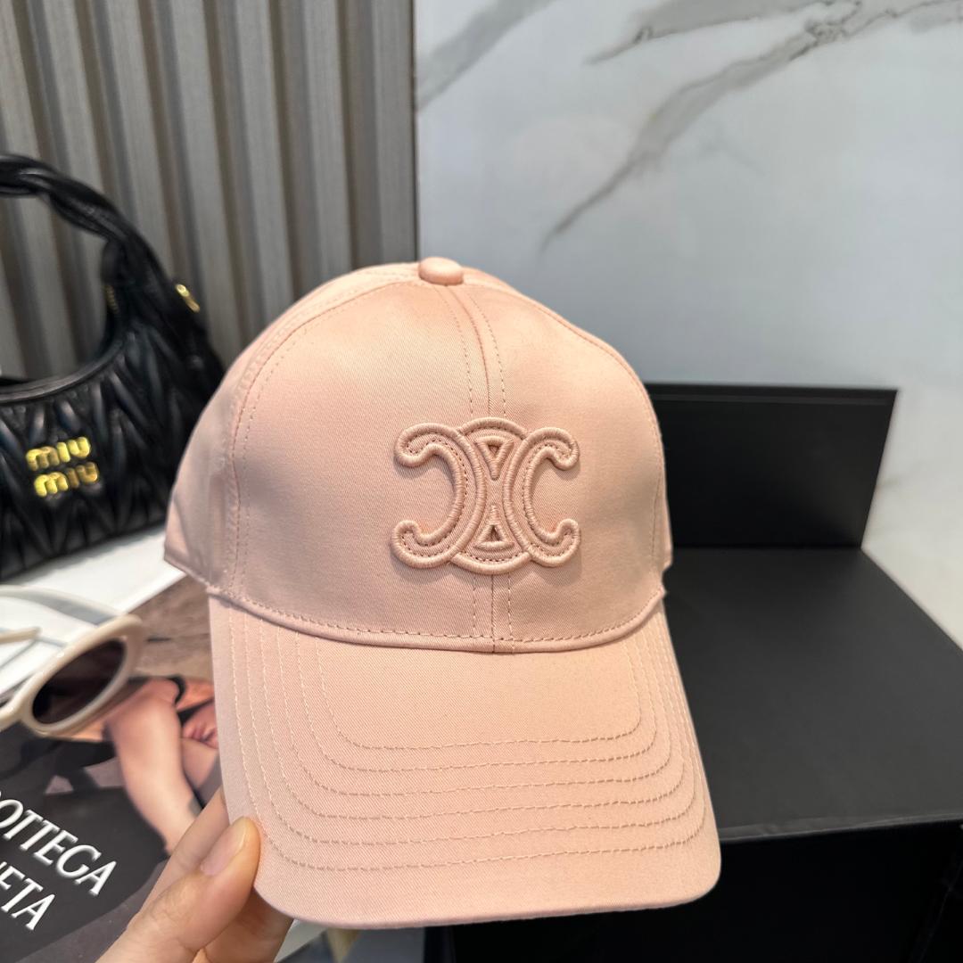 CELINE ピンク ベースボールキャップ 紙袋と香水付き - メルカリ