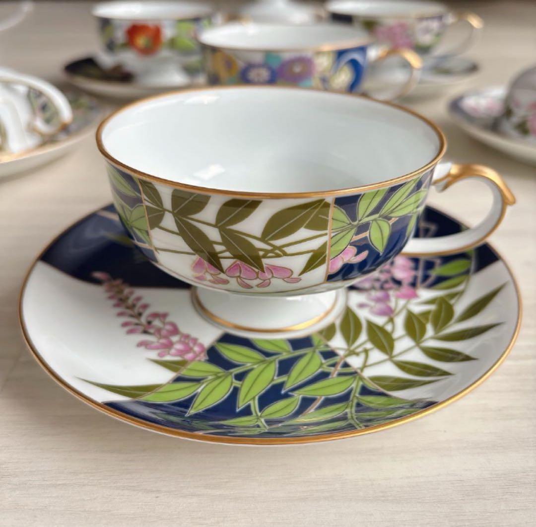 ◆ 香蘭社 皇居の月1984年　8客　カップ　ソーサー