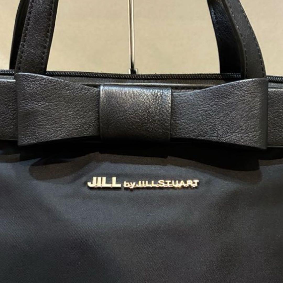 【美品】JILL by JILLSTUART リボンスクエアバックパック 黒
