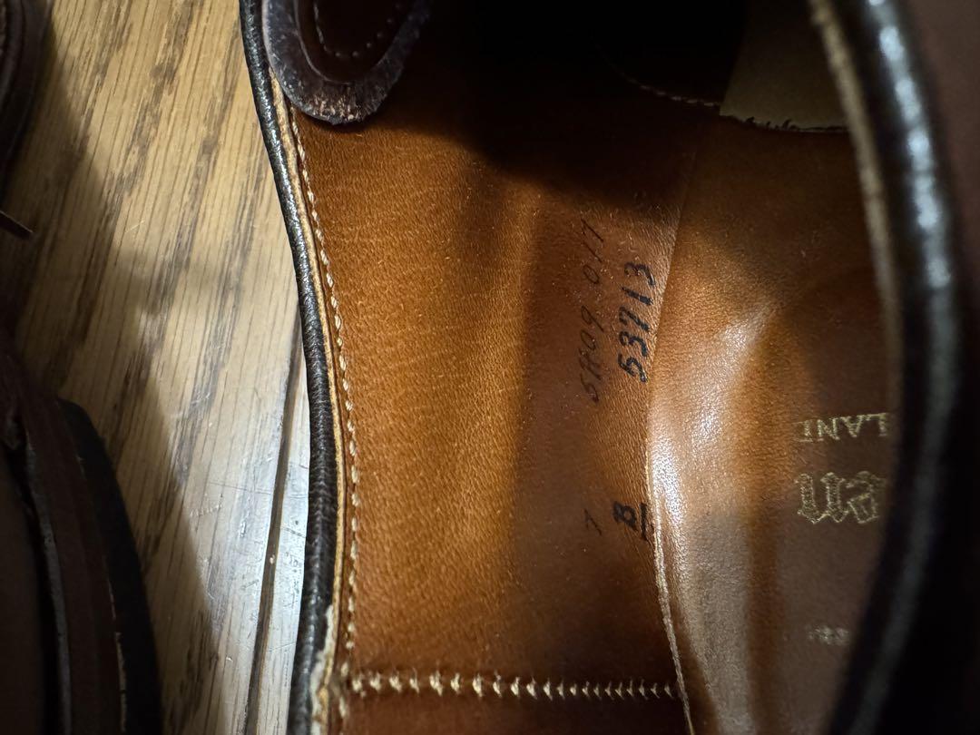 美品　オールデン　Alden ミリタリーラスト　プレーントゥ　7D カーフ