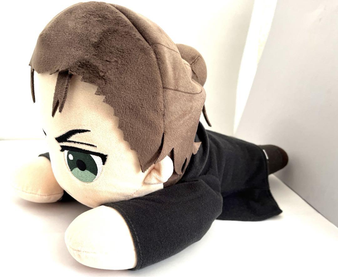 進撃の巨人 寝そべりBIGぬいぐるみ リヴァイ　エレン　2点セット