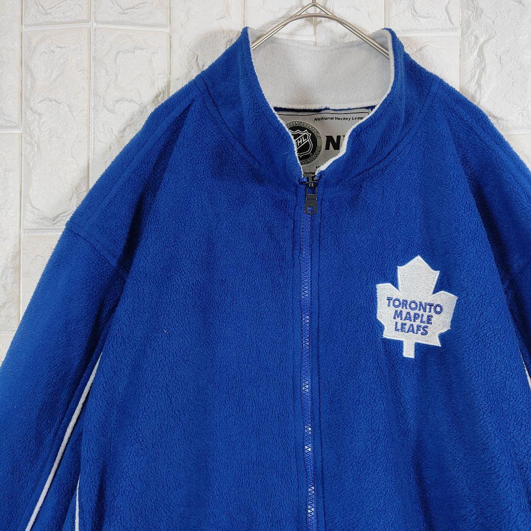 NHL フリース トロントメイプルリーフス ブルー XL