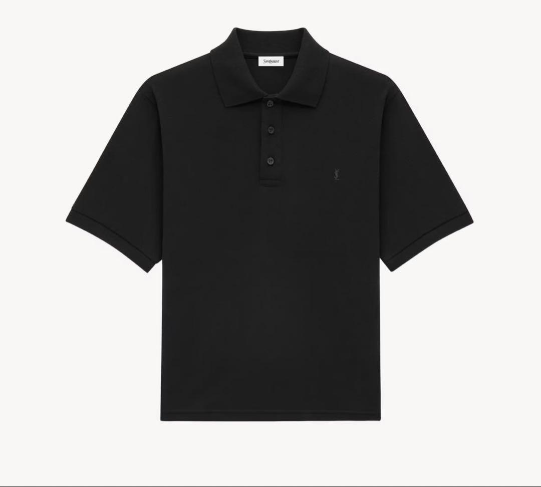 SAINT LAURENT PARIS サンローラン　定番ポロシャツ　黒