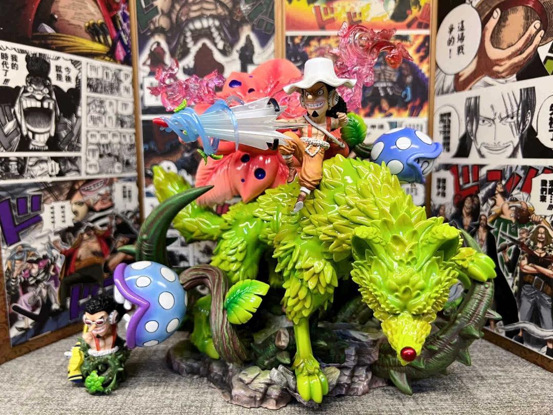 ワンピース ウソップ フィギュア ガレージキット ワンピース ウソップ 衝撃狼草 セット ガレージキット