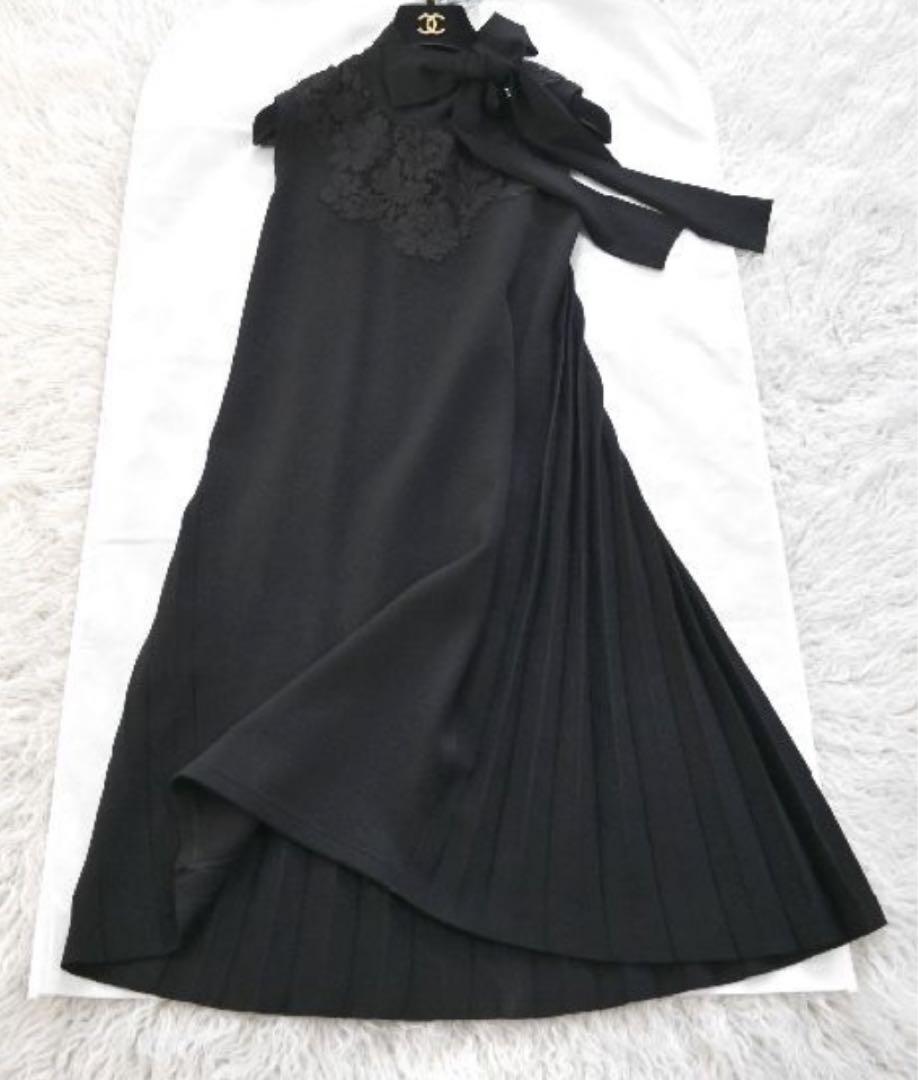 Koyuki様　ご専用　☆VALENTINO☆プリーツワンピース☆レース☆黒☆