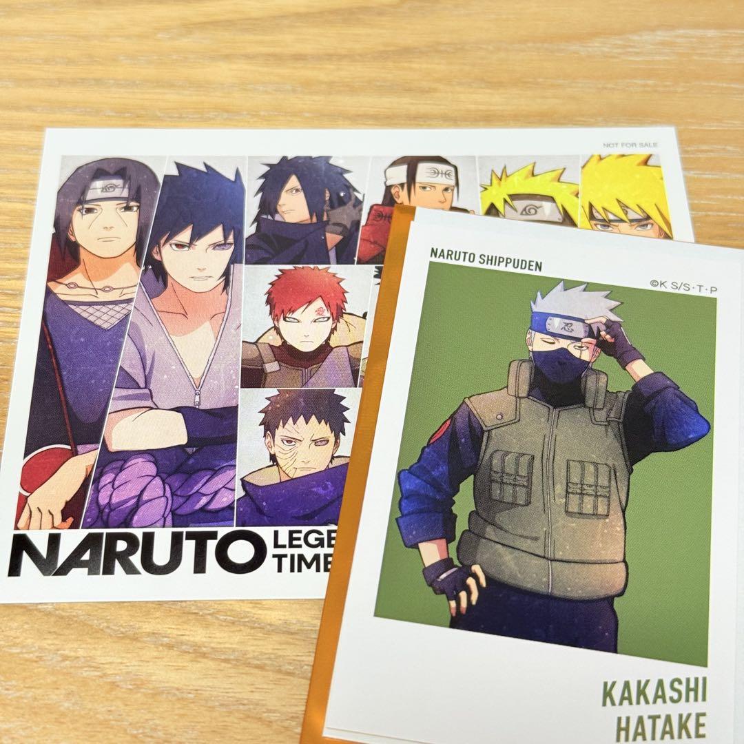 NARUTO ベースヤード　はたけカカシ　クリアアート　購入特典　クリアカード NARUTO ベースヤード はたけカカシ アートステッカー 購入特典