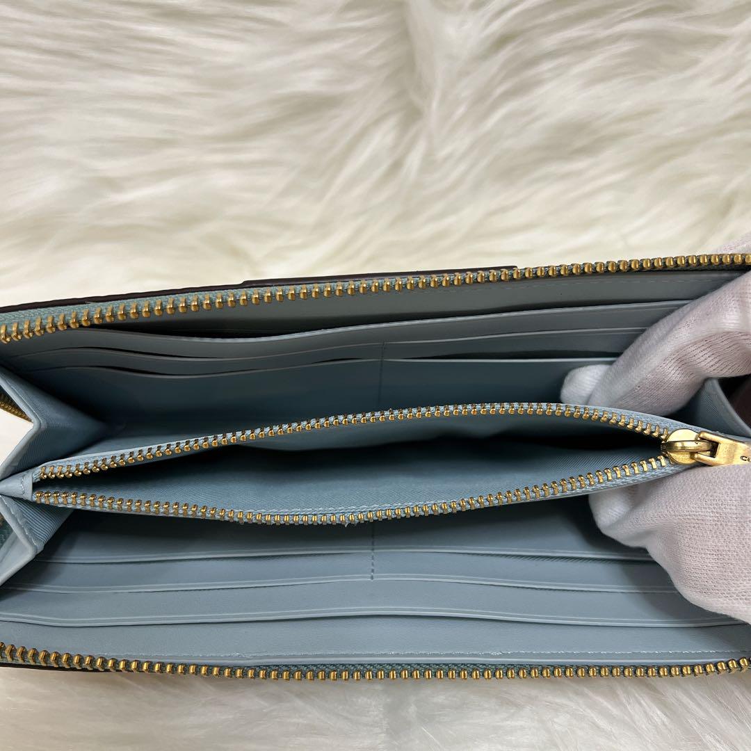 新品✨ 【コーチ／COACH】 シグネチャー ラウンド ファスナー ウォレット