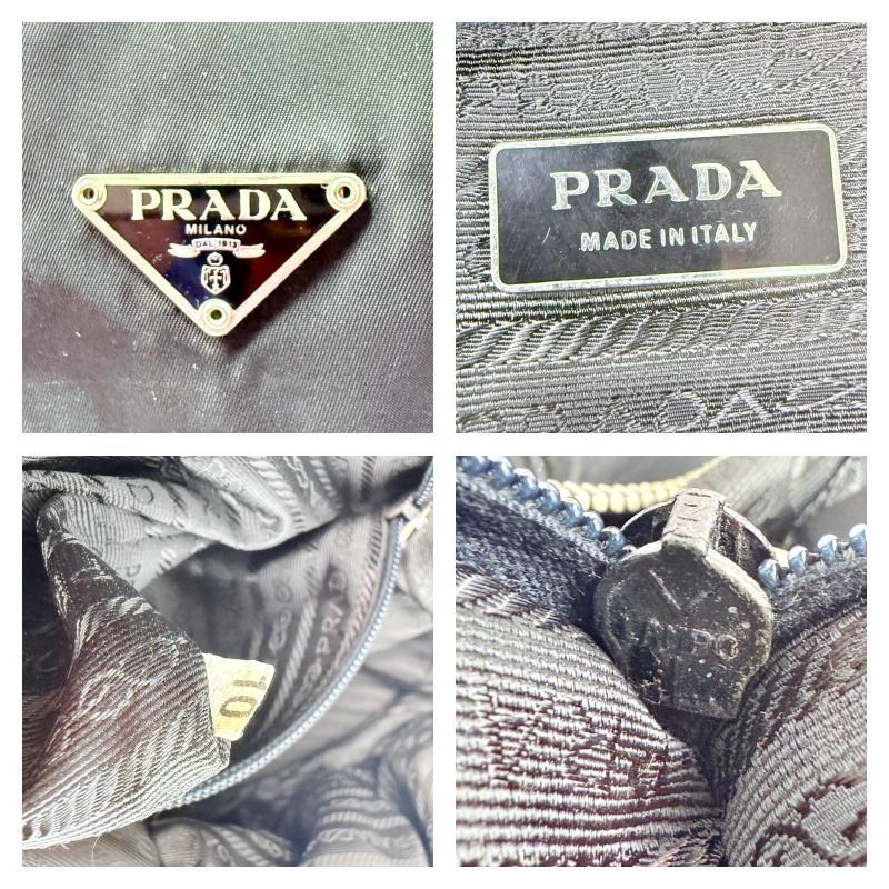 PRADA ボストンバッグ 大容量 三角ロゴプレート テスート