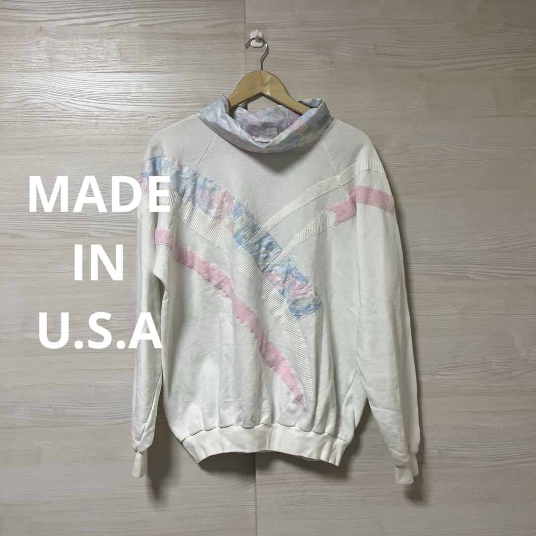 ILGWU MWAG P.E.101 ASPEN 古着 スウェット 切替