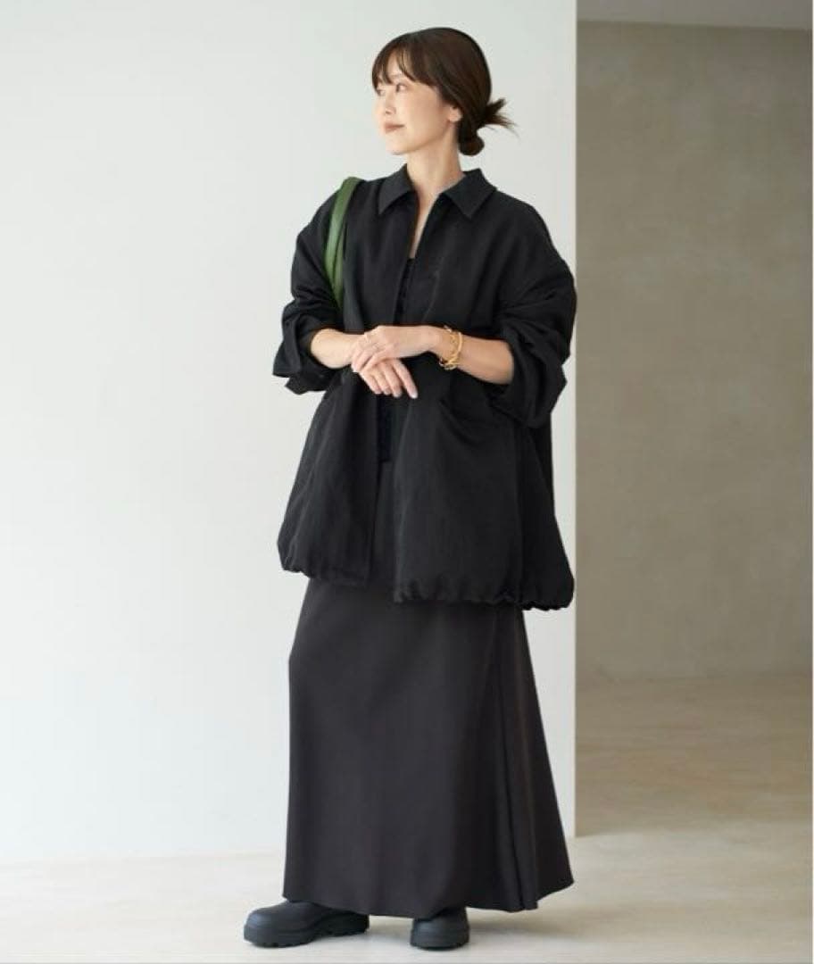 新品未使用 Plage プラージュ テントブルゾン ブラック サイズ38 新品未使用 Plage プラージュ テントブルゾン ブラック サイズ38