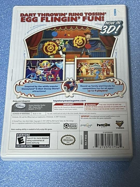 wii トイストーリーマニア 北米版 完品 3Dメガネ付 正規品